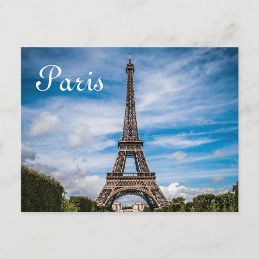 Eiffel Tower Paris Europe Reis Briefkaart (Voorkant)