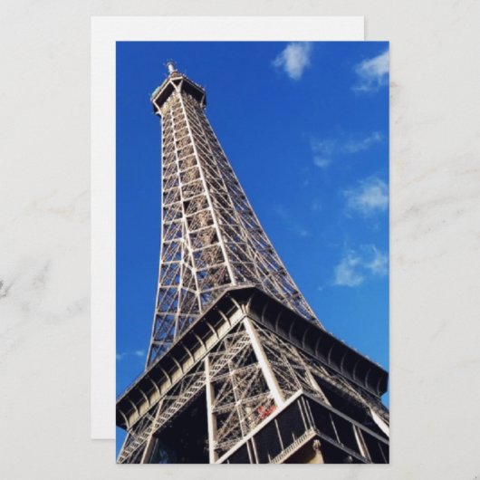 Eiffel Tower Paris Europe Reis Briefpapier (Voorkant / Achterkant)
