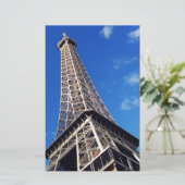 Eiffel Tower Paris Europe Reis Briefpapier (Staand voorkant)