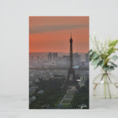 Eiffel Tower Paris Europe Reis Briefpapier (Staand voorkant)