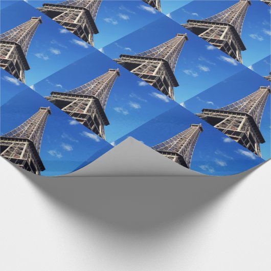 Eiffel Tower Paris Europe Reis Cadeaupapier (Hoek)