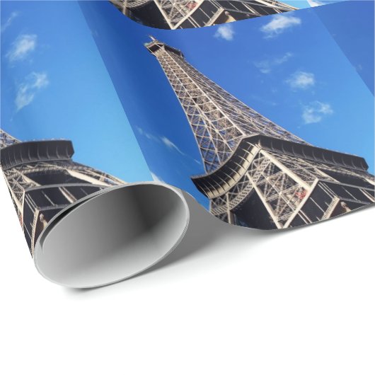 Eiffel Tower Paris Europe Reis Cadeaupapier (Rol Hoek)