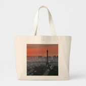 Eiffel Tower Paris Europe Reis Grote Tote Bag (Voorkant)