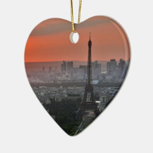 Eiffel Tower Paris Europe Reis Keramisch Ornament (Links)