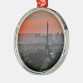 Eiffel Tower Paris Europe Reis Metalen Ornament (Links)