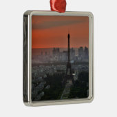 Eiffel Tower Paris Europe Reis Metalen Ornament (Rechts)