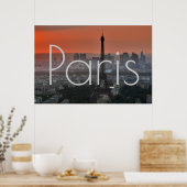 Eiffel Tower Paris Europe Reis Poster (Keuken)