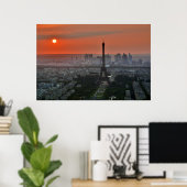 Eiffel Tower Paris Europe Reis Poster (Thuiskantoor)