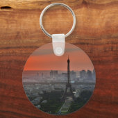 Eiffel Tower Paris Europe Reis Sleutelhanger (Voorkant)
