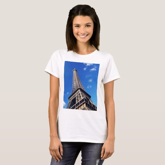 Eiffel Tower Paris Europe Reis T-shirt (Voorkant volledig)