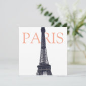  Eiffel Tower Paris Europe - reisfoto Feestdagenkaart (Staand voorkant)
