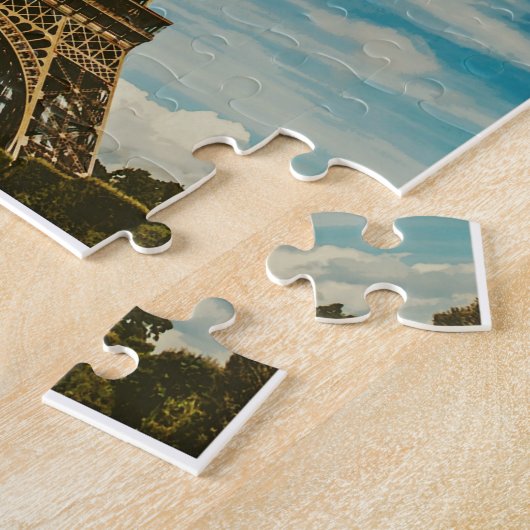  Eiffel Tower Paris Europe - reisfoto Legpuzzel (Zijkant)