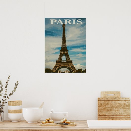  Eiffel Tower Paris Europe - reisfoto Poster (Keuken)