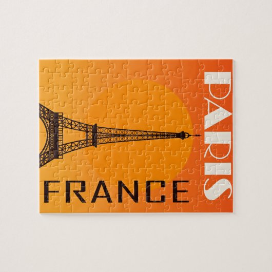 Eiffel Tower Paris Europe Reizen Legpuzzel (Horizontaal)