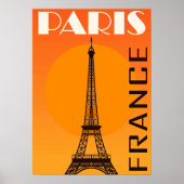 Eiffel Tower Paris Europe Reizen Poster (Voorkant)