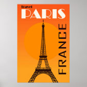 Eiffel Tower Paris Europe Reizen Poster (Voorkant)