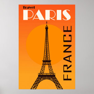 Eiffel Tower Paris Europe Reizen Poster
