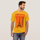 Eiffel Tower Paris Europe Reizen T-shirt (Voorkant volledig)
