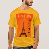 Eiffel Tower Paris Europe Reizen T-shirt (Voorkant)