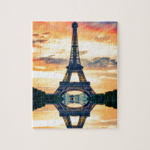 Eiffel Tower Paris Europe Travel Foto Legpuzzel