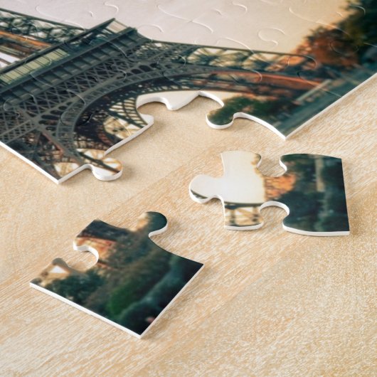 Eiffel Tower Paris Europe Travel Foto Legpuzzel (Zijkant)