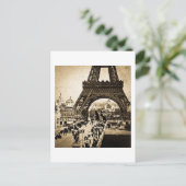 Eiffel Tower Paris Exposition Universelle Briefkaart (Staand voorkant)