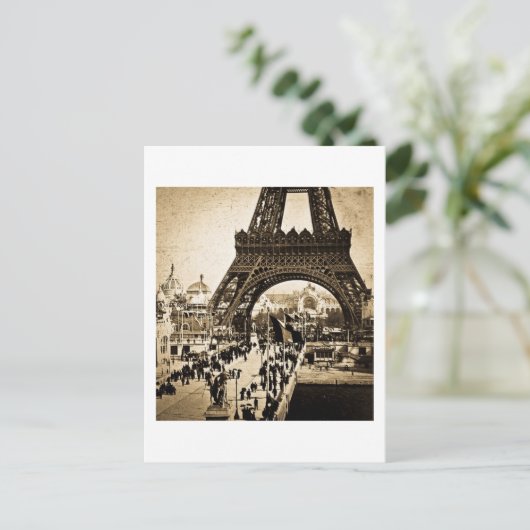 Eiffel Tower Paris Exposition Universelle Briefkaart (Staand voorkant)