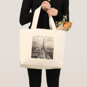 Eiffel Tower Paris Exposition Universelle Grote Tote Bag (Voorkant (product))