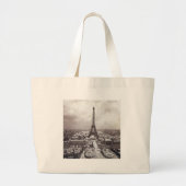 Eiffel Tower Paris Exposition Universelle Grote Tote Bag (Voorkant)