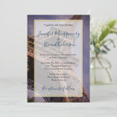 Eiffel Tower Paris France Destination Wedding Kaart (Staand voorkant)