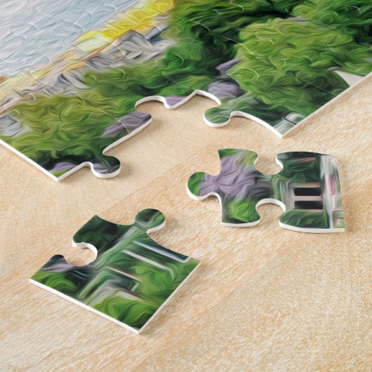 Eiffel Tower Paris France Europe Painting Legpuzzel (Zijkant)