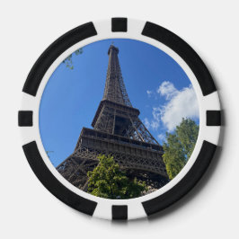 Eiffel Tower, Paris, France Poker Chips