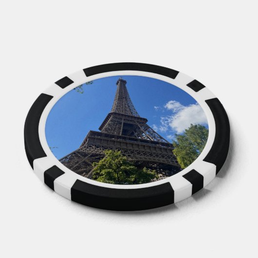 Eiffel Tower, Paris, France  Poker Chips (Enkel)