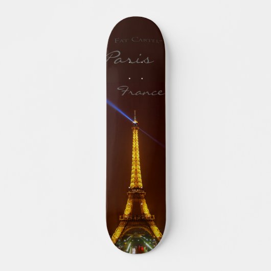 Eiffel Tower, Paris France Skateboard Deck (Voorkant)