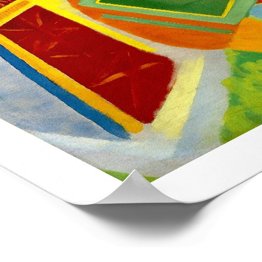 Eiffel Tower Paris, Francis van Robert Delaunay Poster (Hoek)