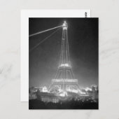 Eiffel Tower Paris Frankrijk 1900 Briefkaart (Voorkant / Achterkant)