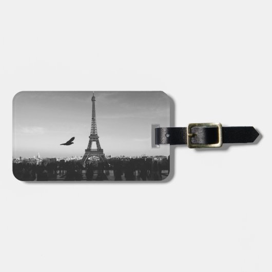 Eiffel Tower Paris, Frankrijk Bagagelabel (Voorkant horizontaal)