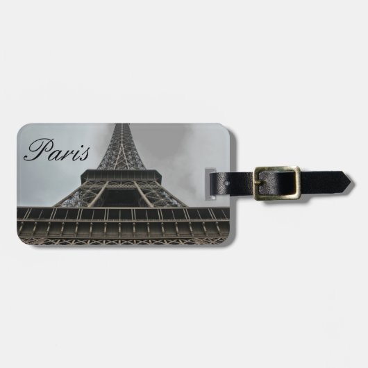 Eiffel Tower Paris, Frankrijk Bagagelabel (Voorkant horizontaal)