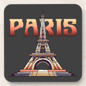 Eiffel Tower Paris Frankrijk Bier Onderzetter (Voorkant)