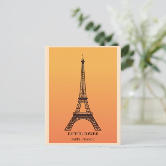 Eiffel Tower Paris Frankrijk Briefkaart (Staand voorkant)