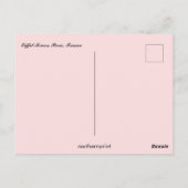 Eiffel Tower Paris Frankrijk Briefkaart (Achterkant)