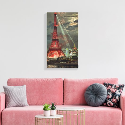 Eiffel Tower Paris Frankrijk Canvas Afdruk (Insitu (Woonkamer))
