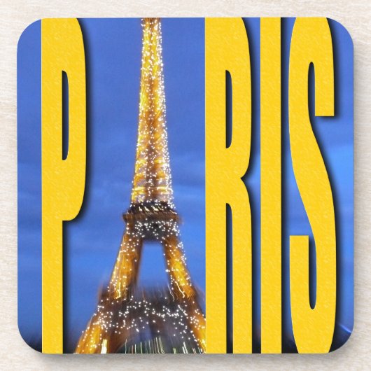 Eiffel Tower Paris Frankrijk Drankjes Onderzetter (Voorkant)
