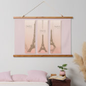 Eiffel Tower Paris Frankrijk Hangen Tapestry Hangend Wandkleed (Slaapkamer)
