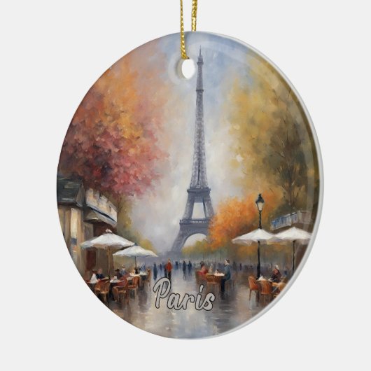 Eiffel Tower Paris Frankrijk Keramisch Ornament (Links)
