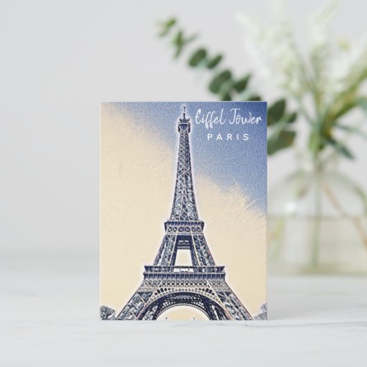 Eiffel Tower Paris Frankrijk Landmark Briefkaart (Staand voorkant)
