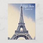 Eiffel Tower Paris Frankrijk Landmark Briefkaart (Voorkant)