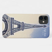 Eiffel Tower Paris Frankrijk Landmark Case-Mate iPhone Case (Achterkant (horizontaal))