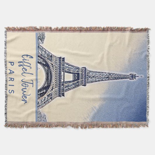 Eiffel Tower Paris Frankrijk Landmark Deken (Voorkant)