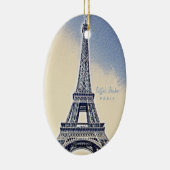 Eiffel Tower Paris Frankrijk Landmark Keramisch Ornament (Rechts)